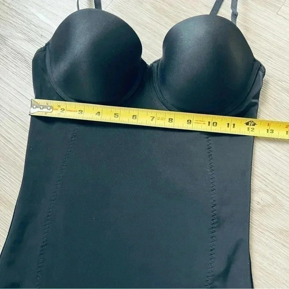 La SENZA BLACK SHAPEWEAR PUSH-UP BUSTIER SNATCH LOOK SIZE  LARGE - Picture 7 of 12